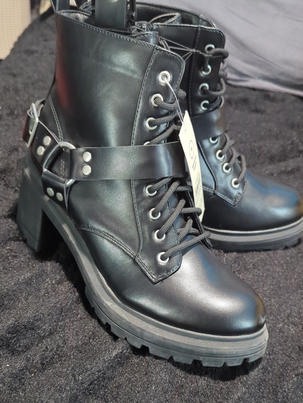 Brand New With Tags No Boundaries Memory Foam Moto Boot. Size 8